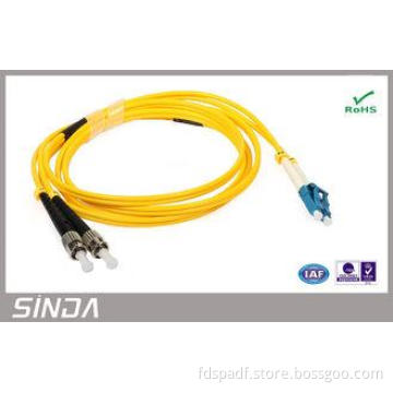 ST To LC Fiber Optic Patch Cord , Singlemode 9 Optical Fibe